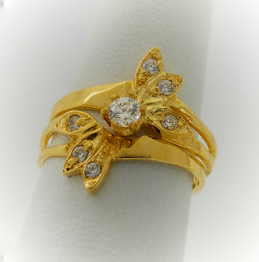 Anillo de compromiso de oro Mariposa 4
